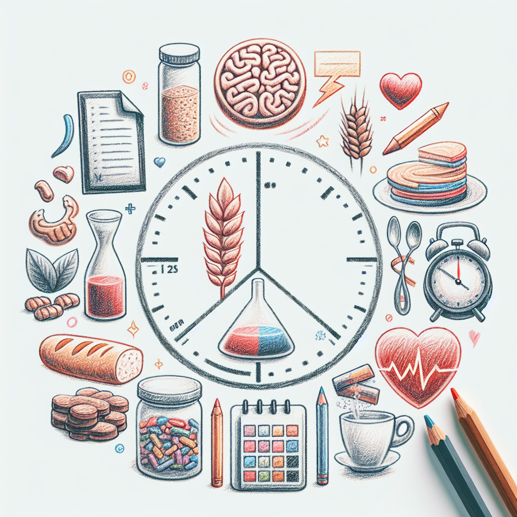 Pastelková ilustrace znázorňující téma: Bezlepková dieta