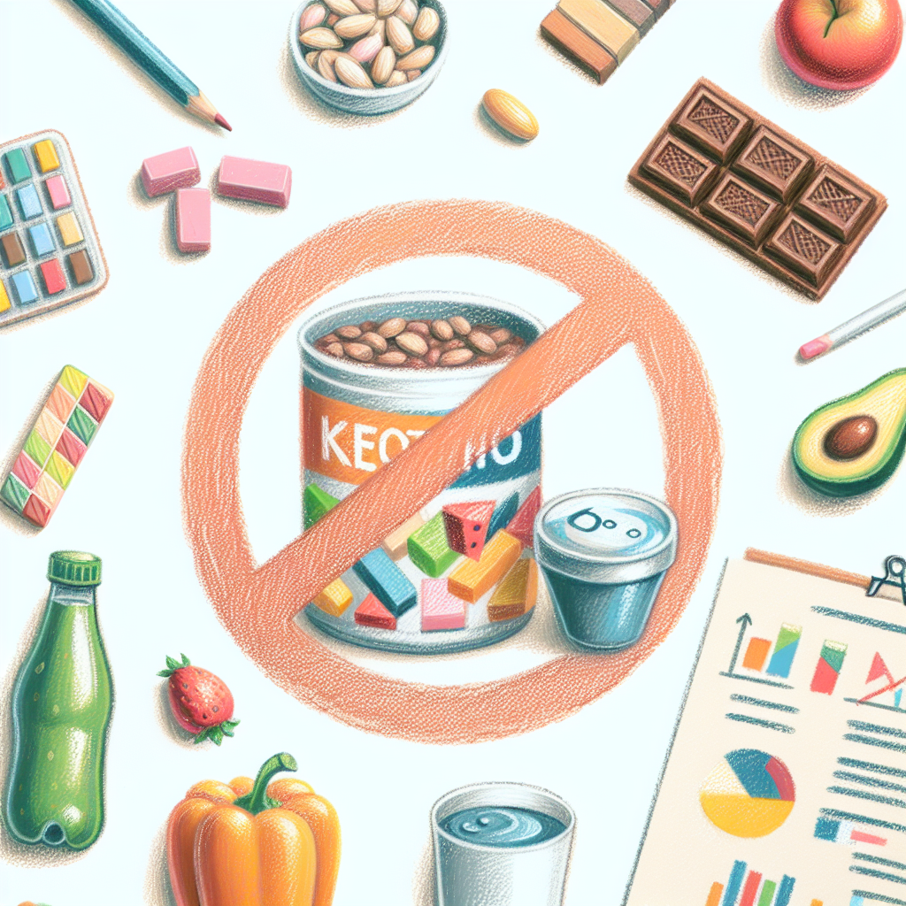Pastelková ilustrace znázorňující téma: Ketonová dieta