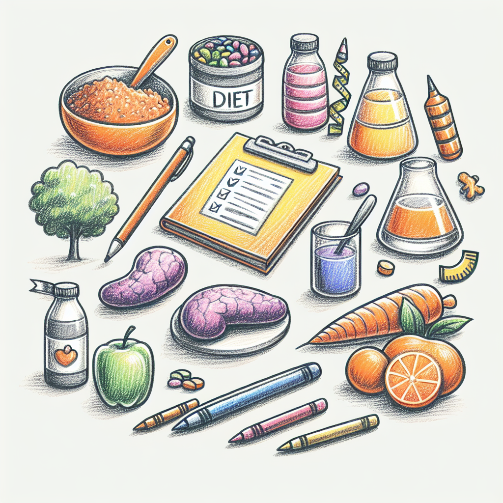 Pastelková ilustrace znázorňující téma: Zdraví a výživa