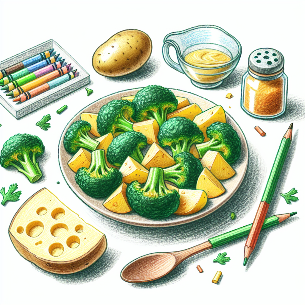 Pastelková ilustrace znázorňující téma: Zdravé vaření