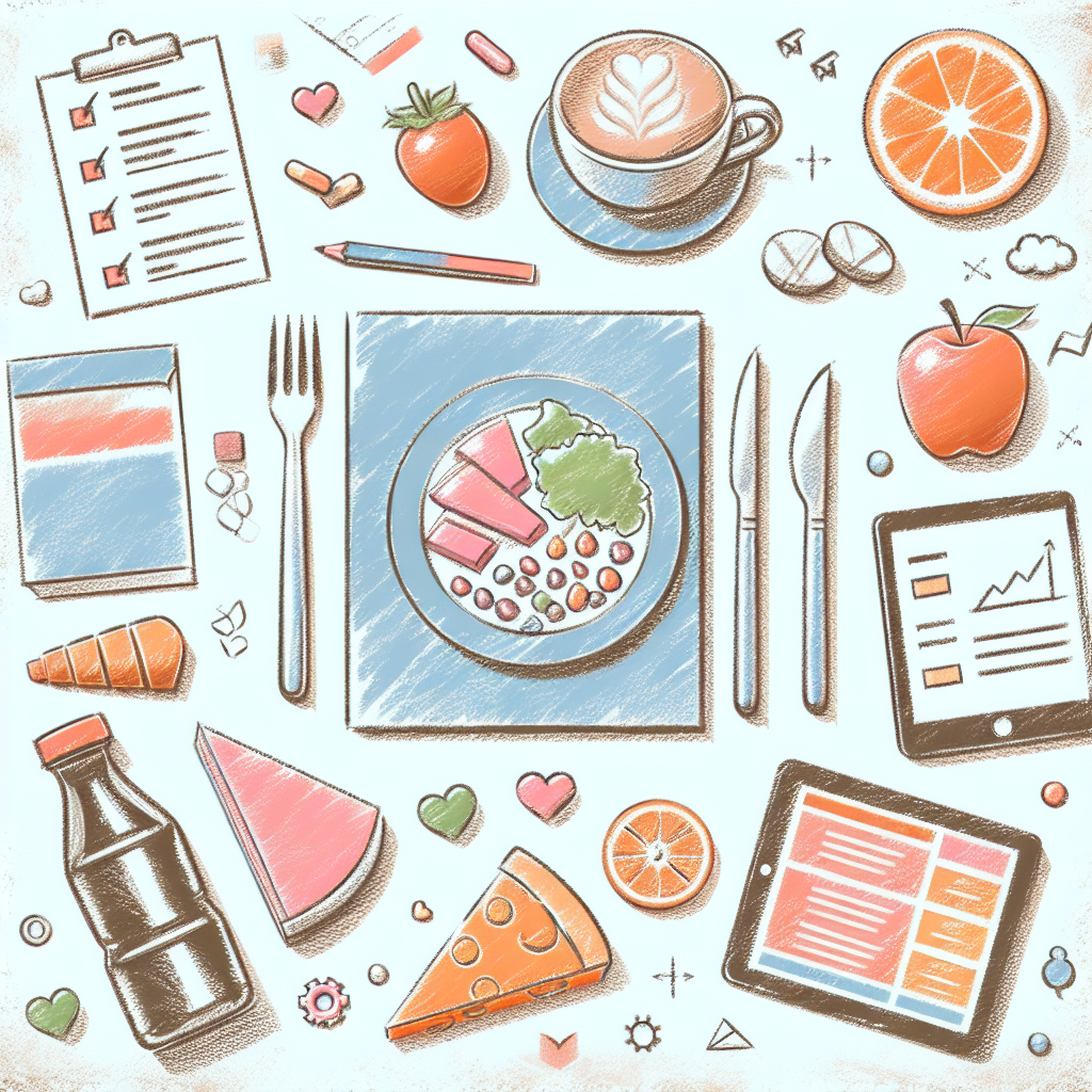 Pastelková ilustrace znázorňující téma: Zdravá výživa