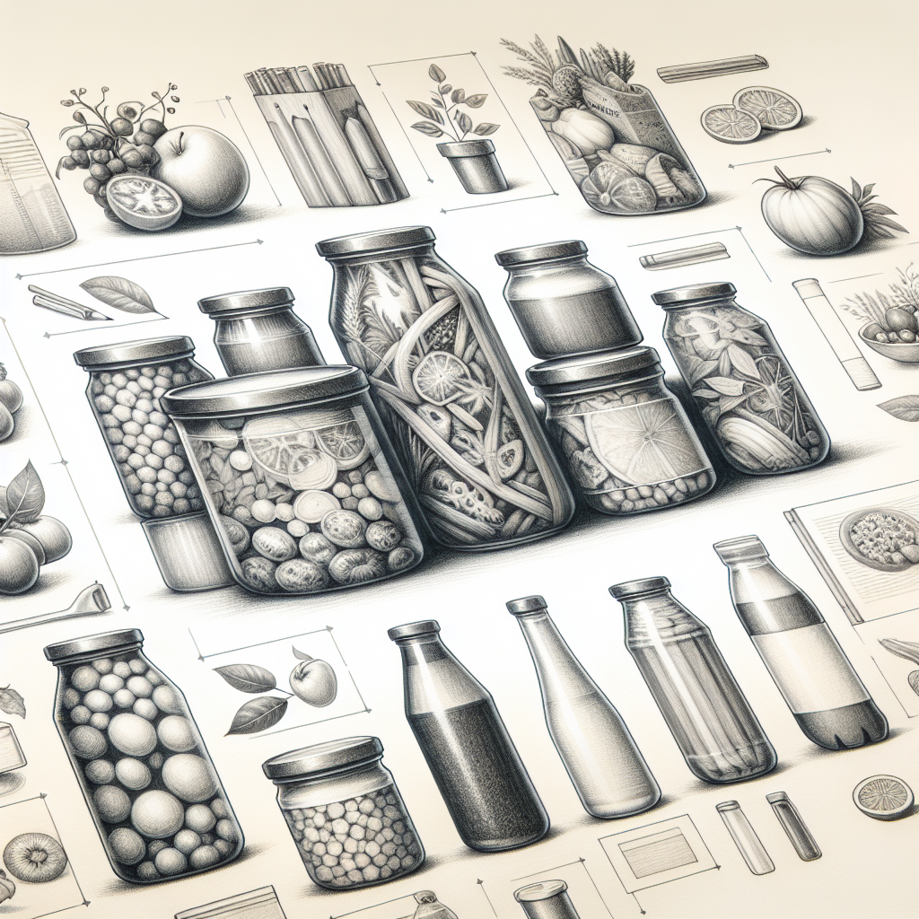 Pastelková ilustrace znázorňující téma: Zavařování