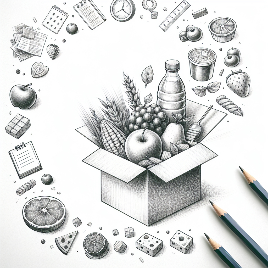 Pastelková ilustrace znázorňující téma: Dieta a výživa