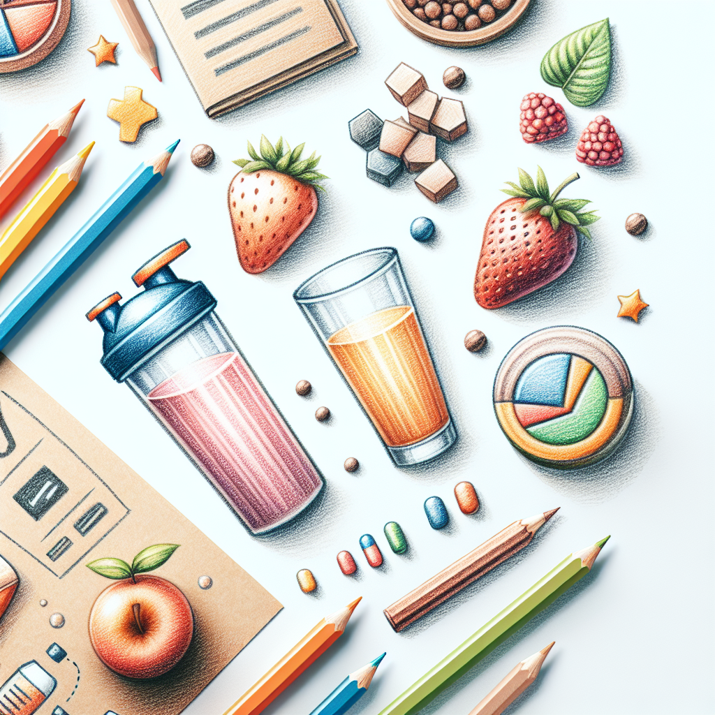 Pastelková ilustrace znázorňující téma: Výživa a zdraví