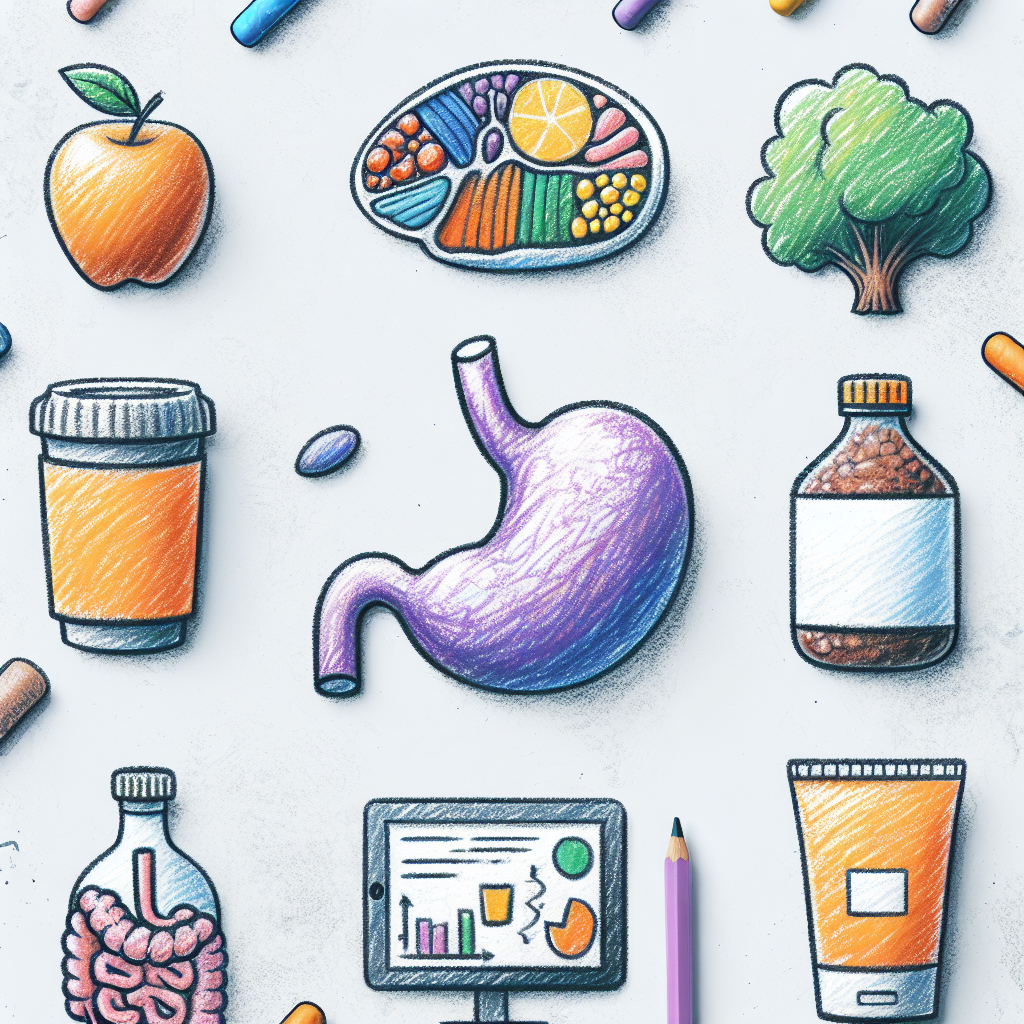 Pastelková ilustrace znázorňující téma: Zdravá strava