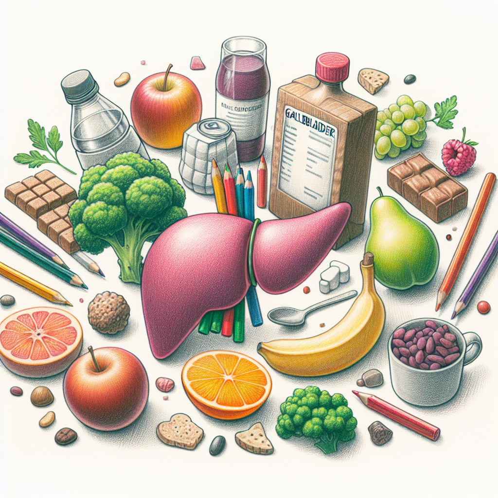 Pastelková ilustrace znázorňující téma: Zdravá výživa