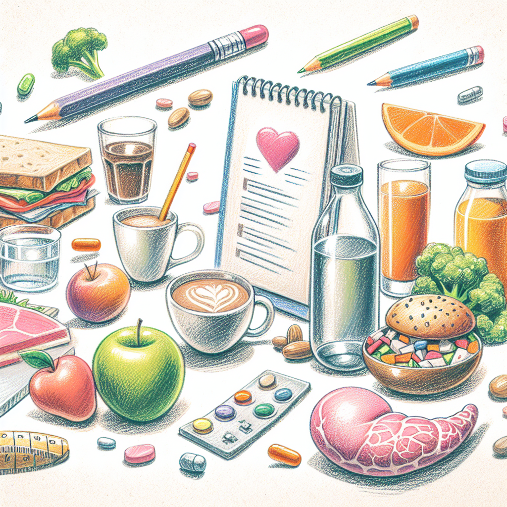 Pastelková ilustrace znázorňující téma: Zdravá výživa
