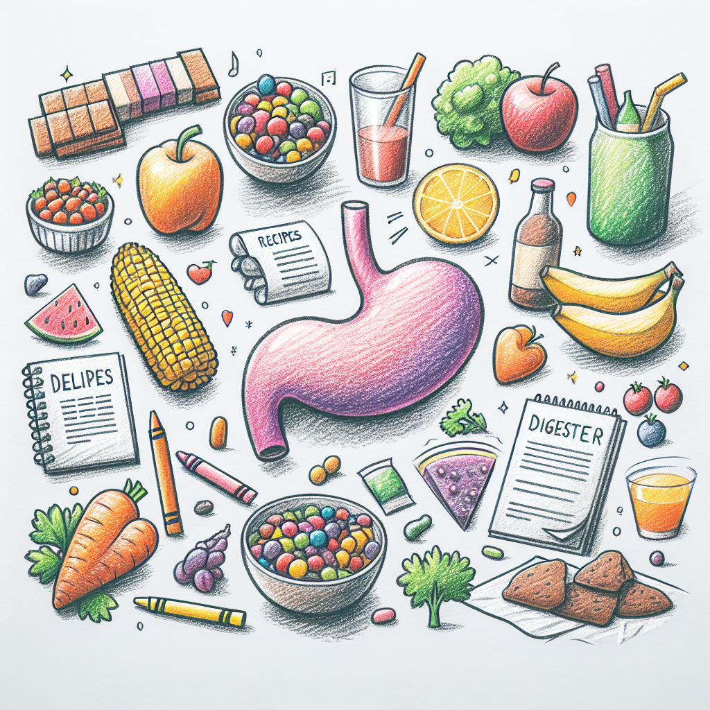 Pastelková ilustrace znázorňující téma: Diety a výživa