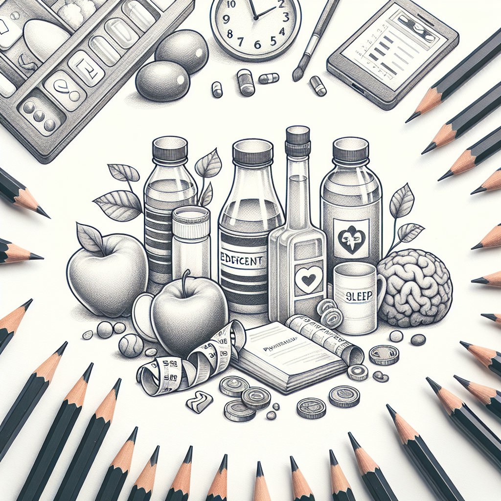 Pastelková ilustrace znázorňující téma: Zdraví