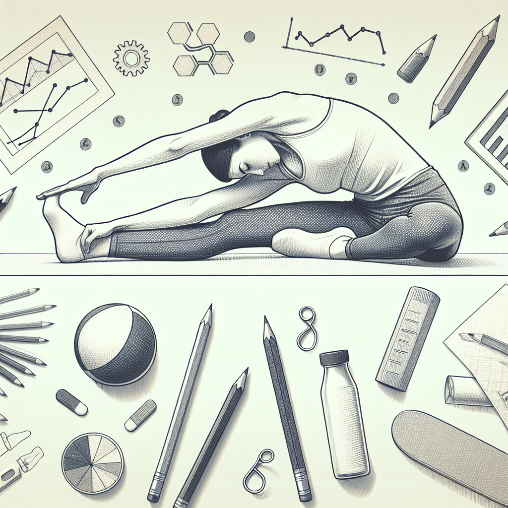 Pastelková ilustrace znázorňující téma: Cvičení