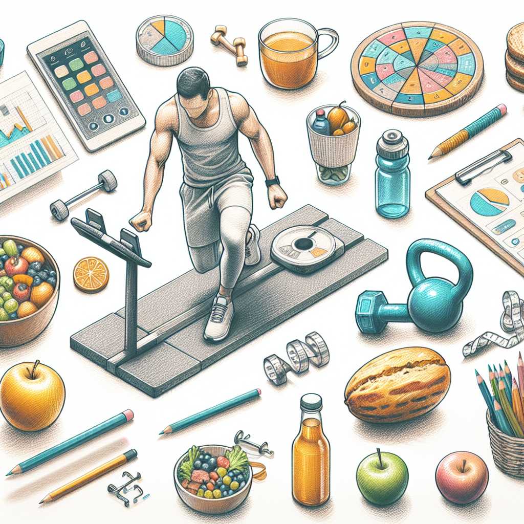 Pastelková ilustrace znázorňující téma: Zdravý životní styl