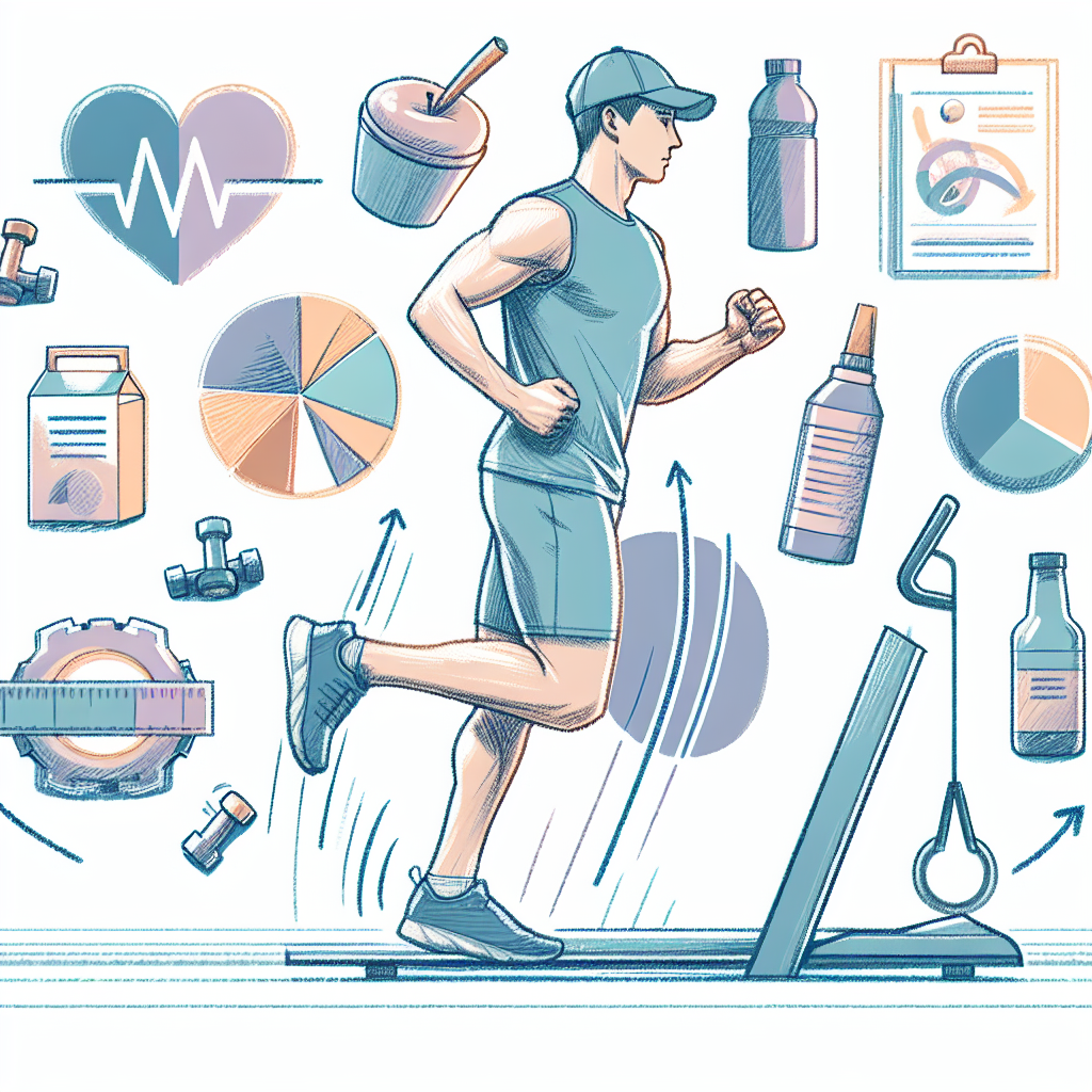 Pastelková ilustrace znázorňující téma: Zdraví a fitness