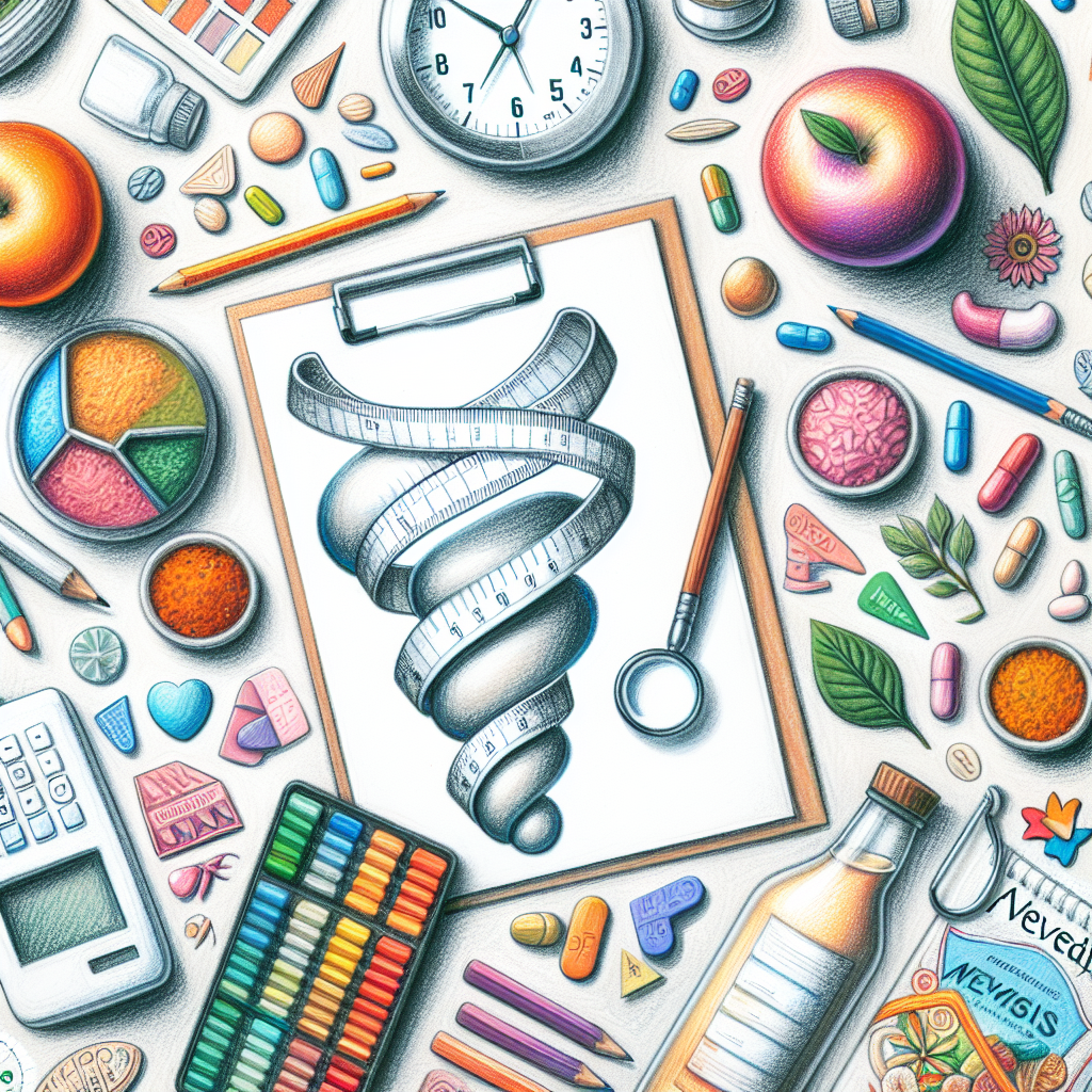 Pastelková ilustrace znázorňující téma: Zdraví a wellness