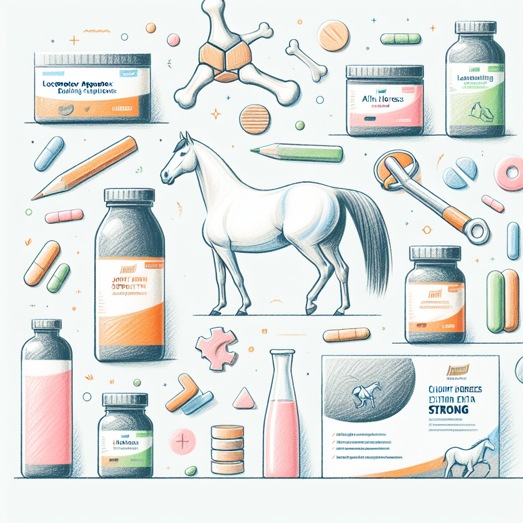 Pastelková ilustrace znázorňující téma: Doplňky pro koně