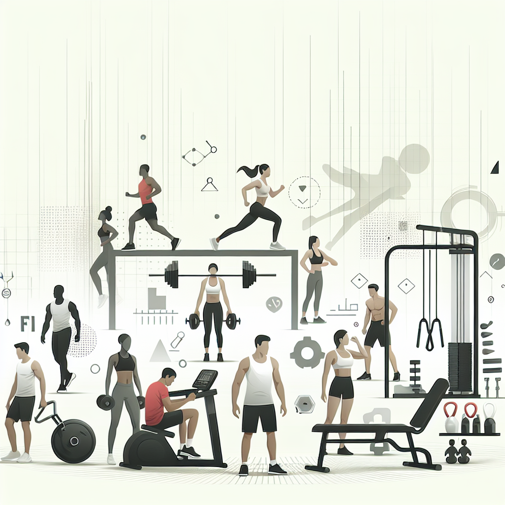 Ilustrace znázorňující téma: Cvičení a fitness