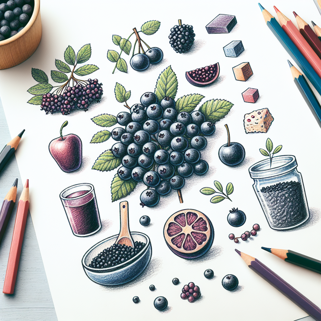 Pastelková ilustrace znázorňující téma: Recepty