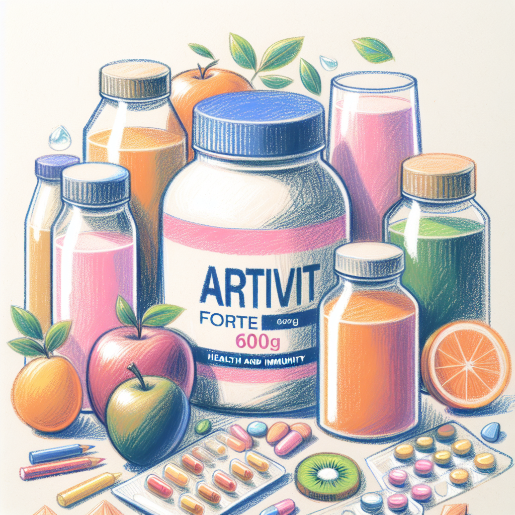 Pastelková ilustrace znázorňující téma: Doplňky stravy