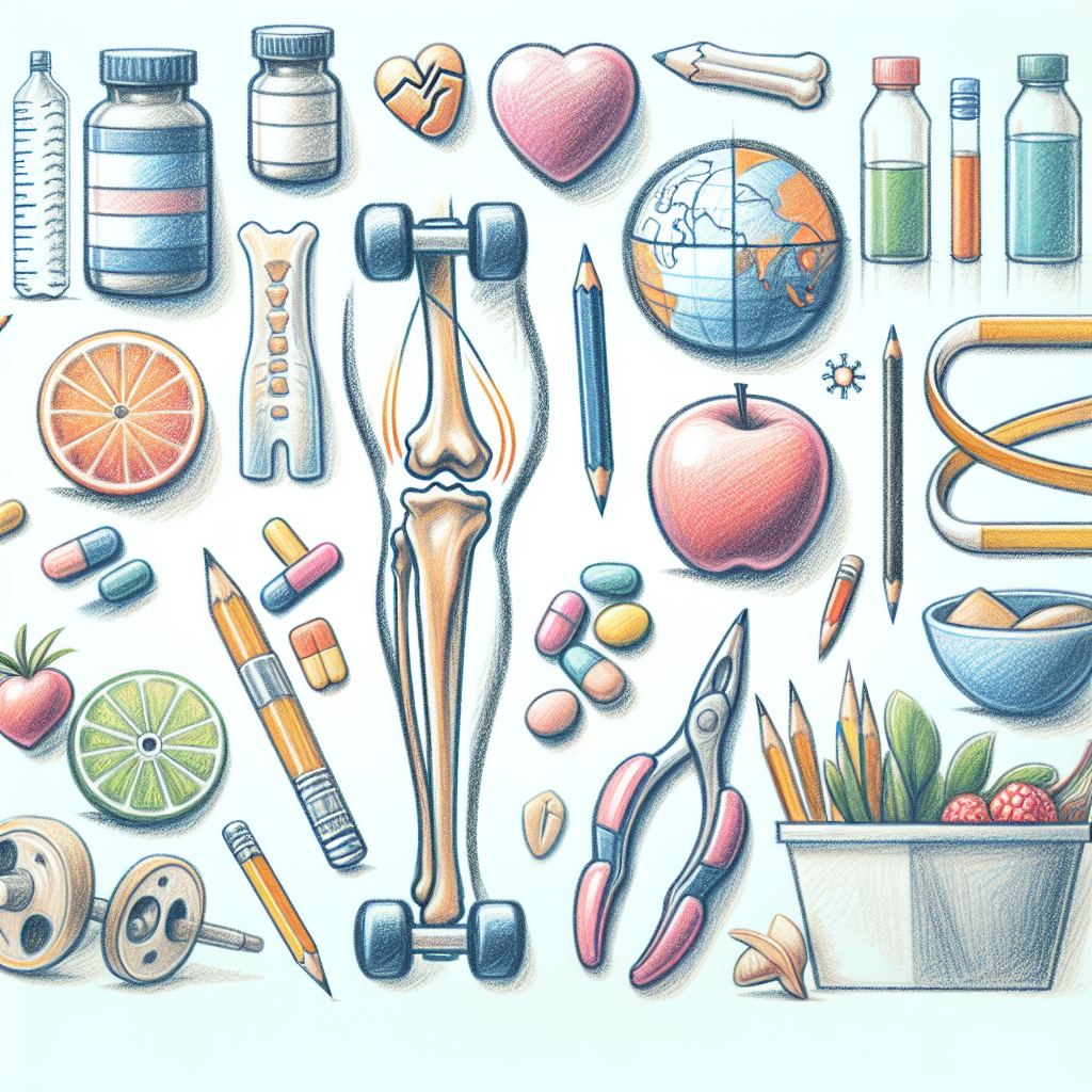 Pastelková ilustrace znázorňující téma: Kloubní zdraví