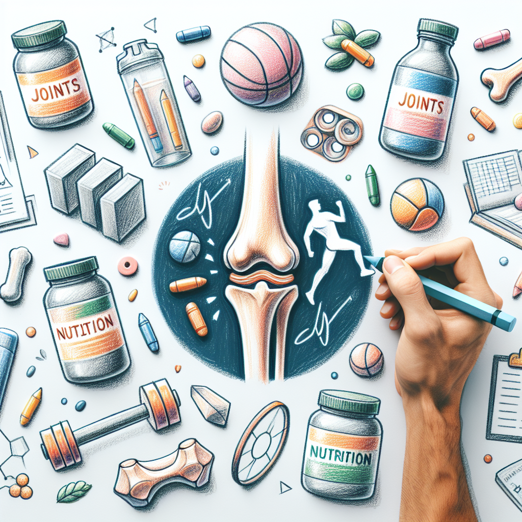 Pastelková ilustrace znázorňující téma: Kloubní výživa