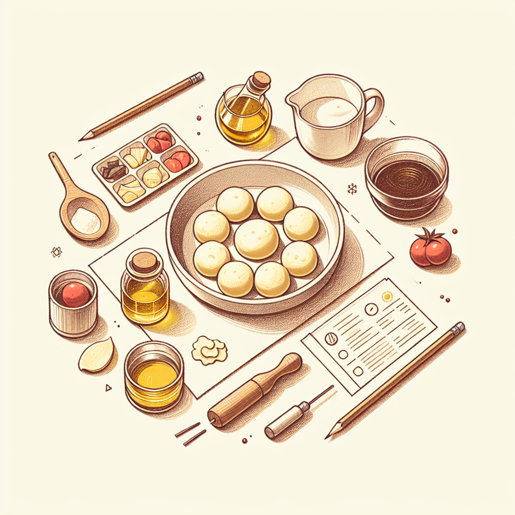 Pastelková ilustrace znázorňující téma: Recepty