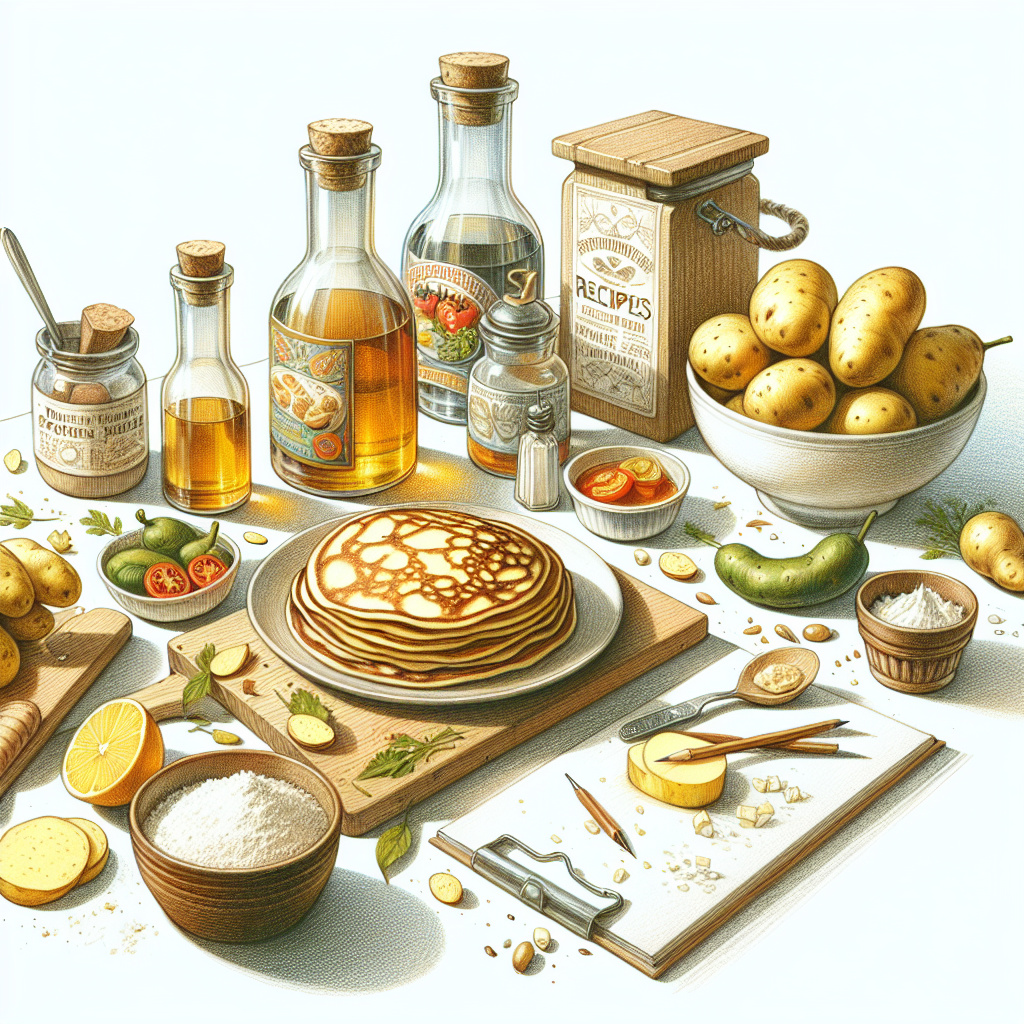 Pastelková ilustrace znázorňující téma: Recepty