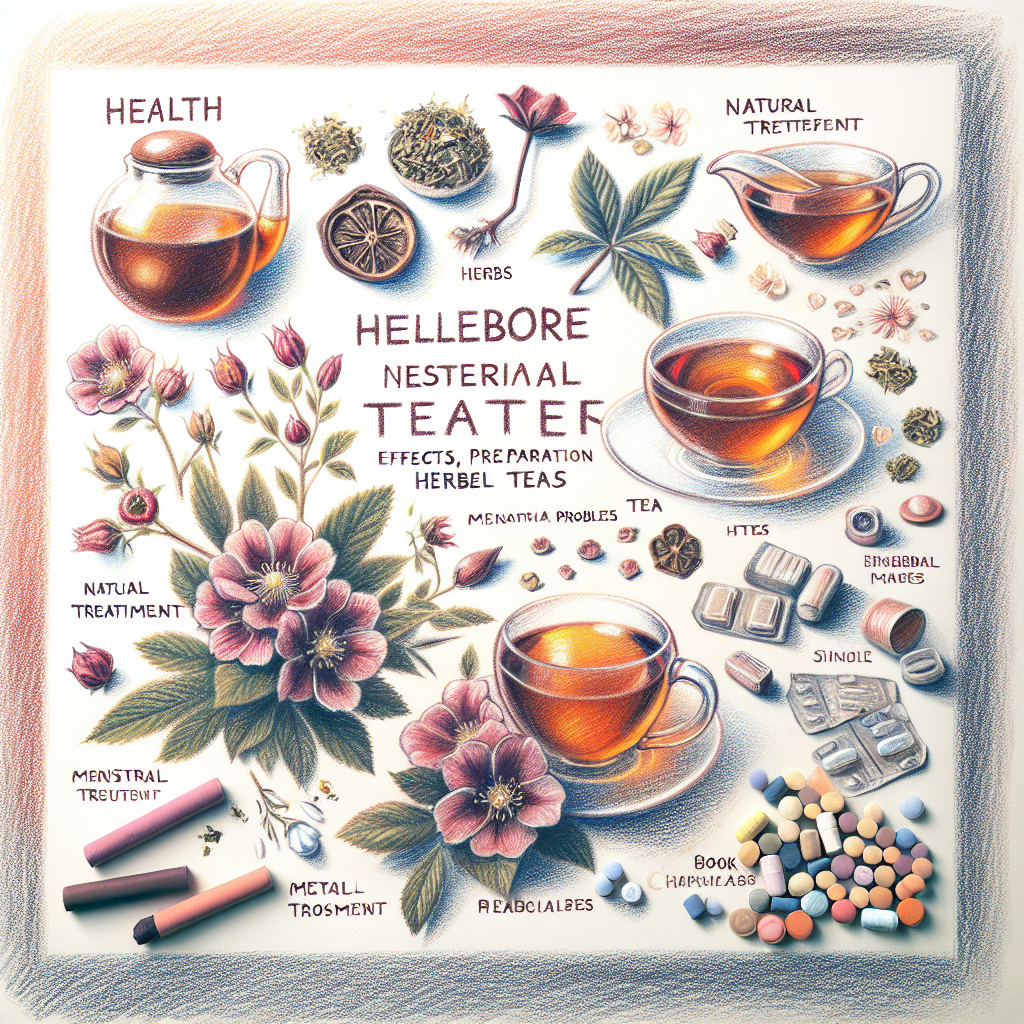 Pastelková ilustrace znázorňující téma: Bylinné čaje