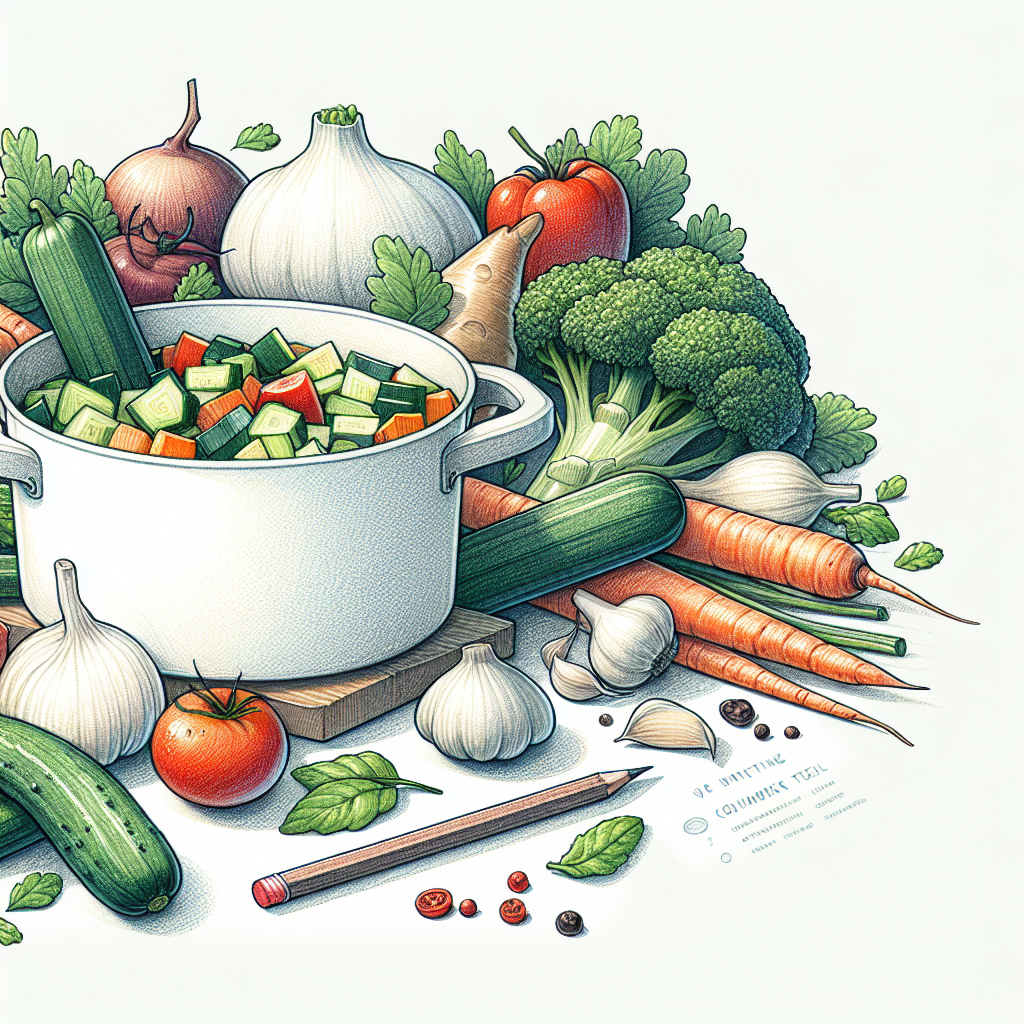 Pastelková ilustrace znázorňující téma: Recepty