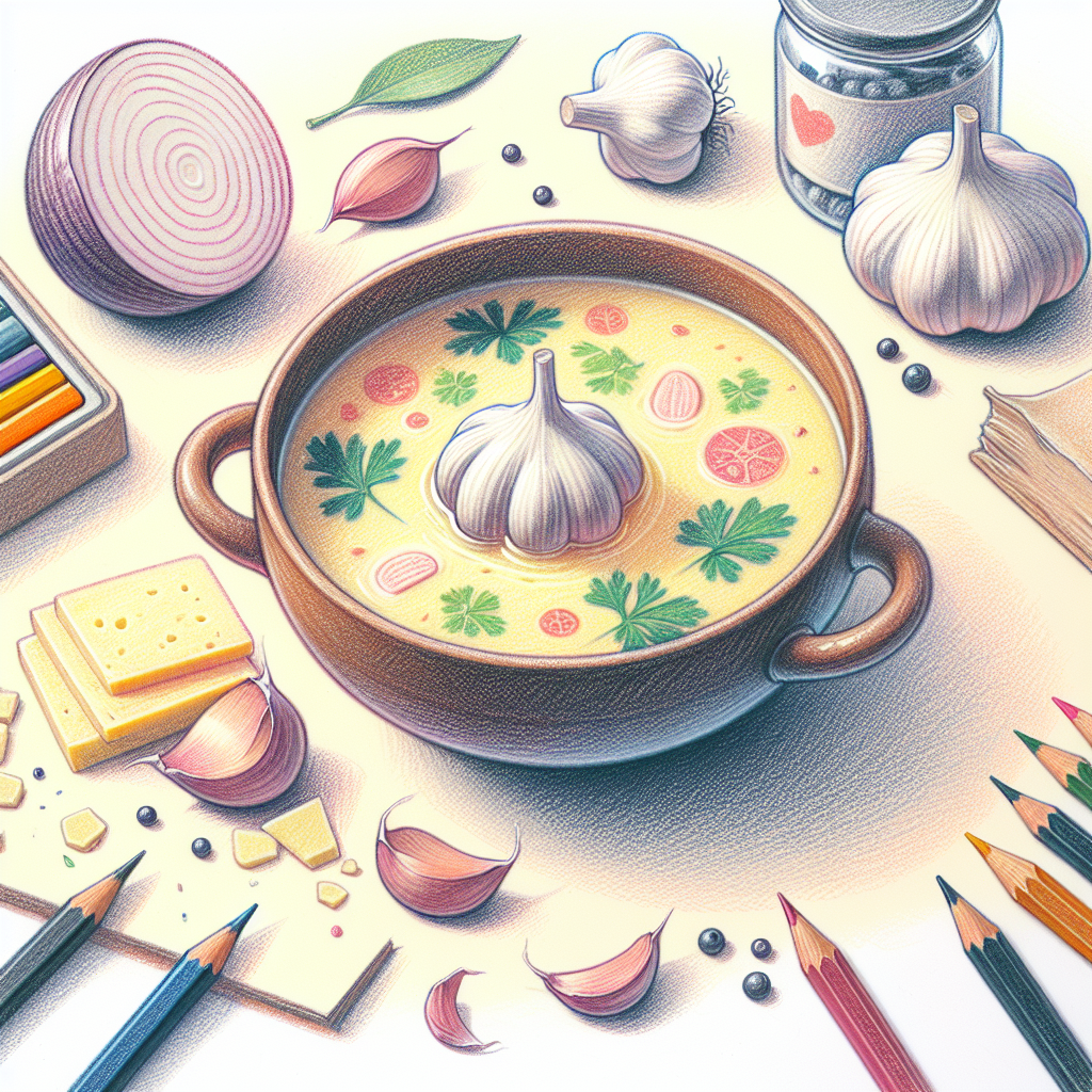 Pastelková ilustrace znázorňující téma: Recepty