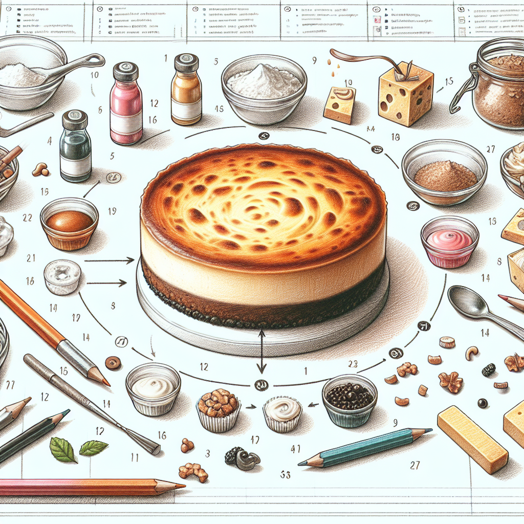 Pastelková ilustrace znázorňující téma: Dezerty