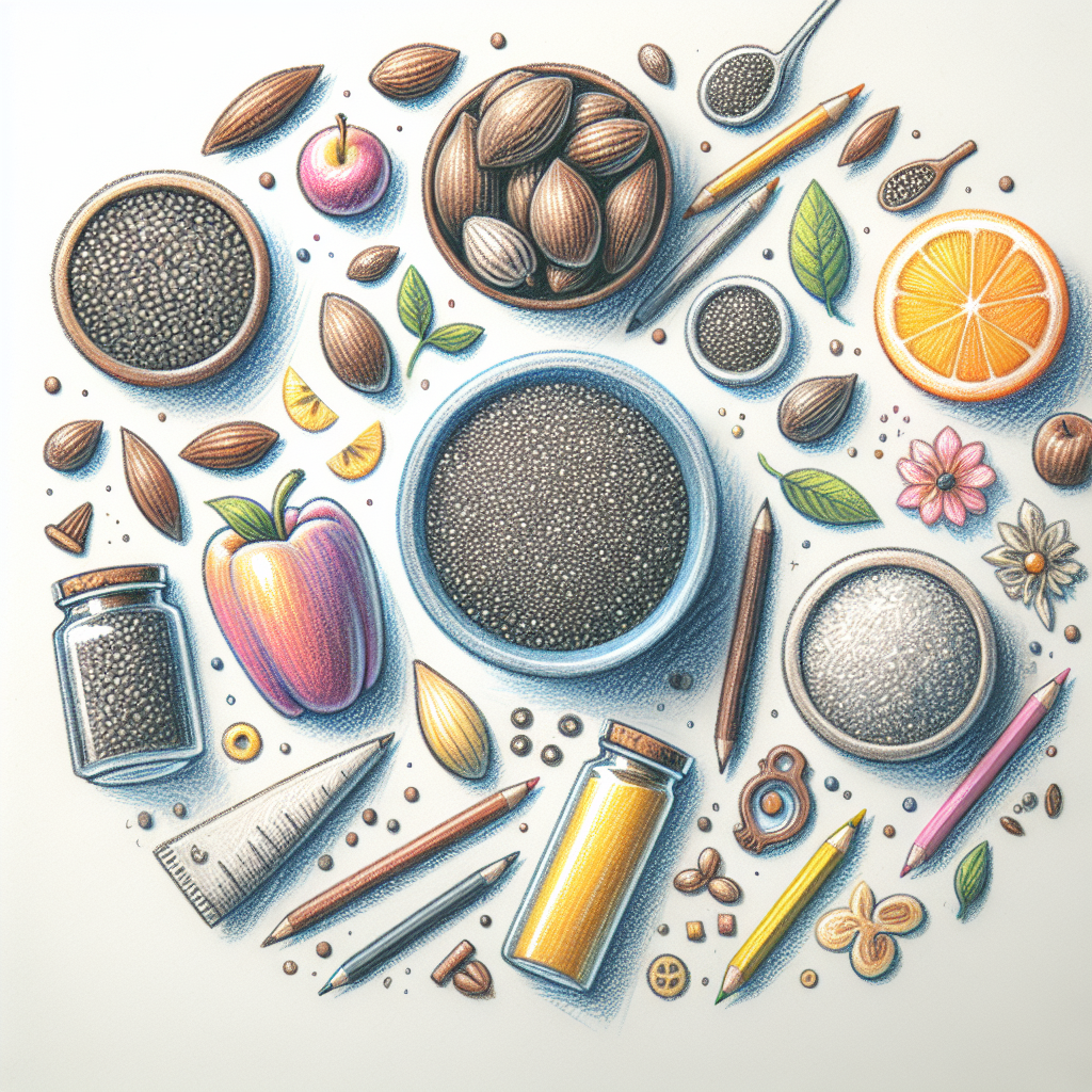 Pastelková ilustrace znázorňující téma: Zdravá výživa