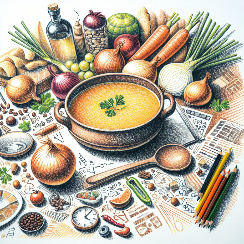 Pastelková ilustrace znázorňující téma: Recepty