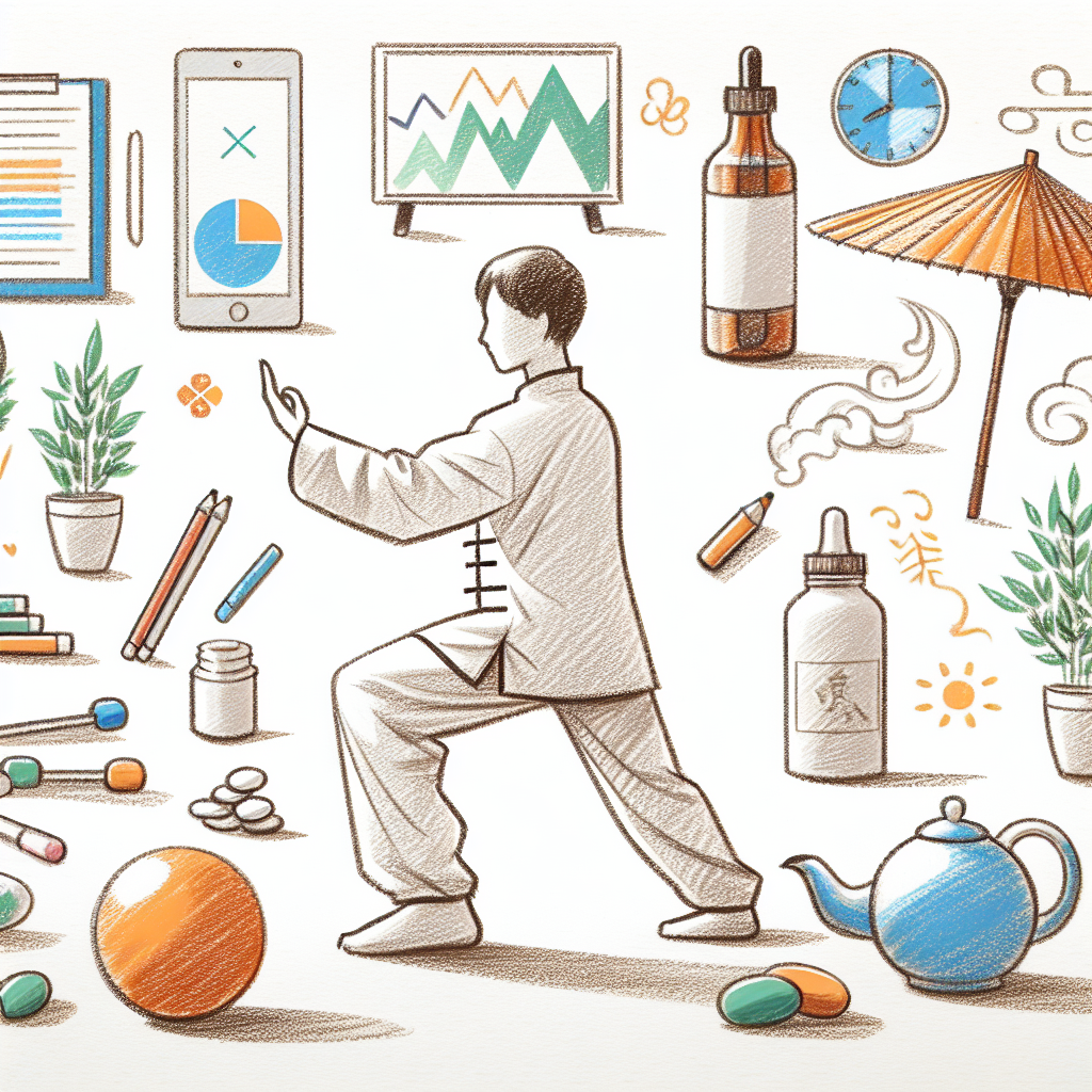 Pastelková ilustrace znázorňující téma: Cvičení