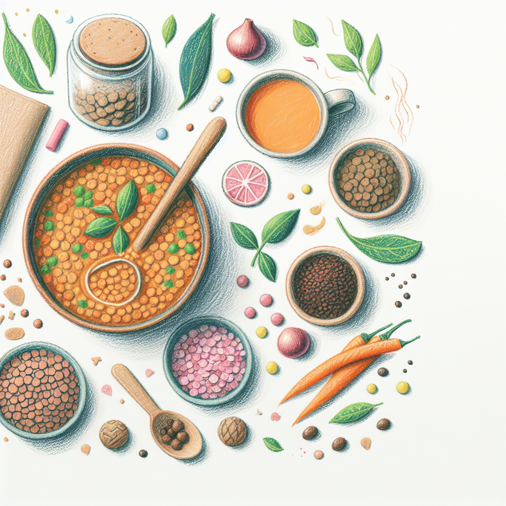 Pastelková ilustrace znázorňující téma: Recepty
