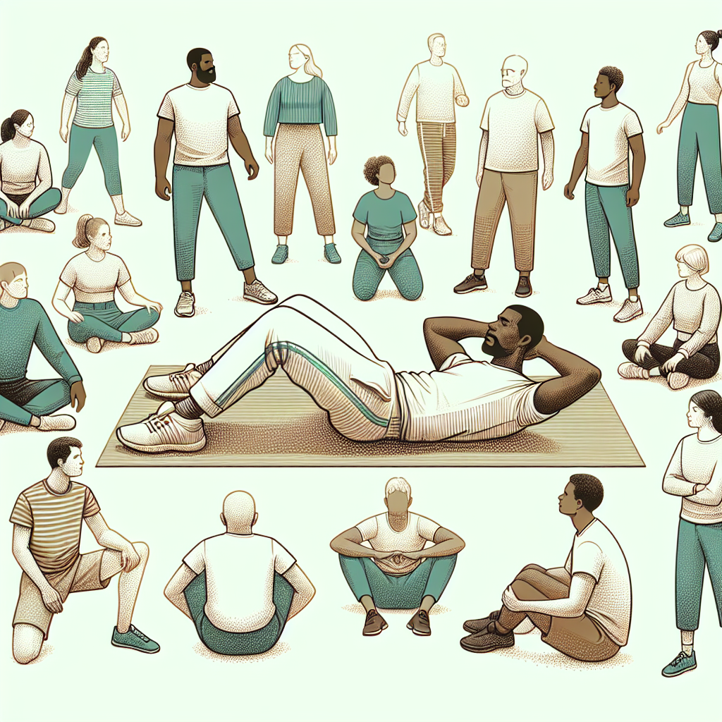 Pastelková ilustrace znázorňující téma: Cvičení