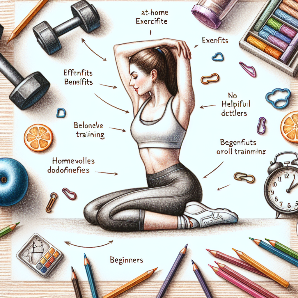 Pastelková ilustrace znázorňující téma: Domácí cvičení
