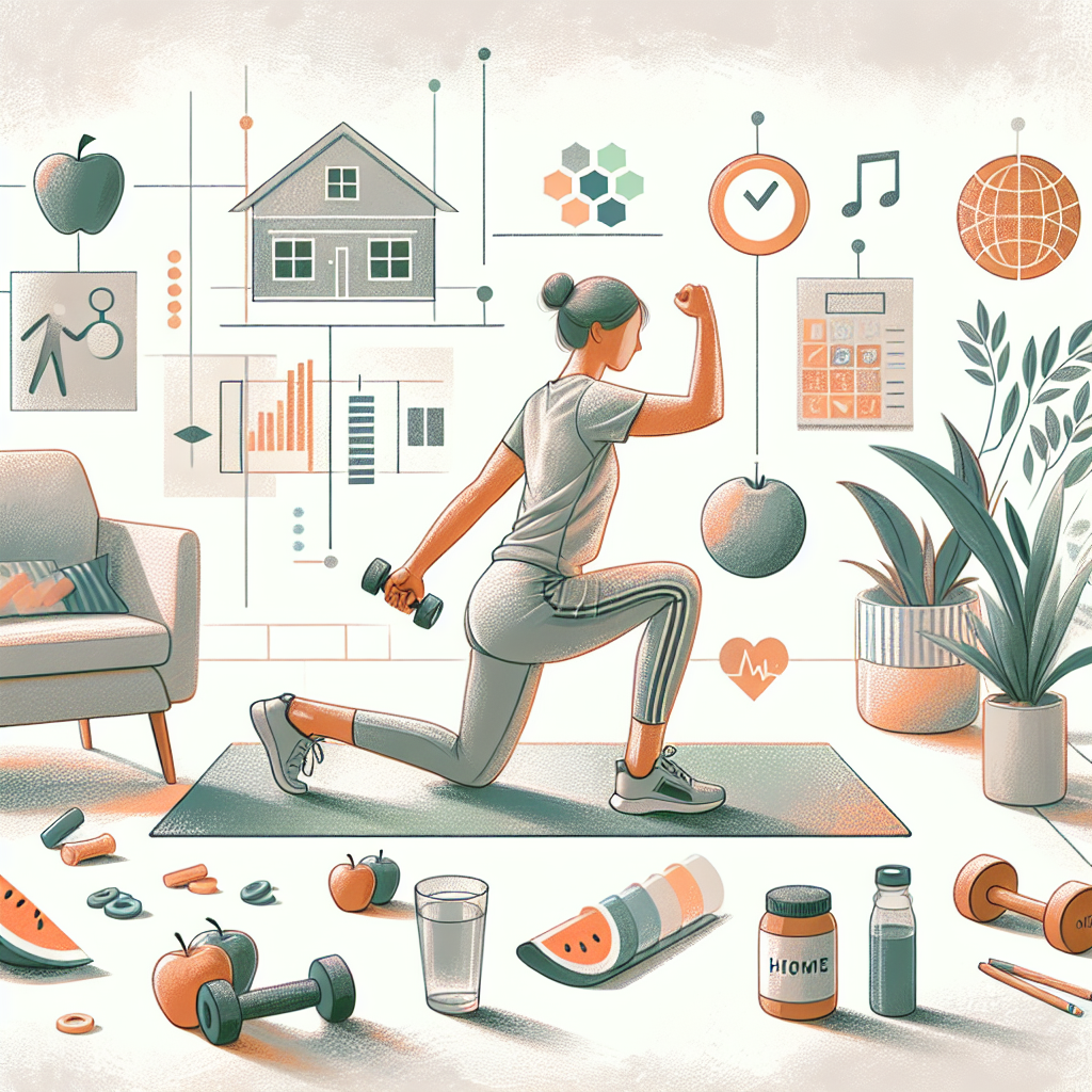 Pastelková ilustrace znázorňující téma: Cvičení a fitness