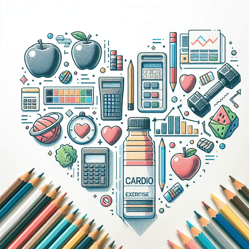 Pastelková ilustrace znázorňující téma: Cvičení