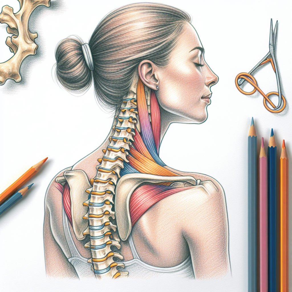 Pastelková ilustrace znázorňující téma: Cvičení