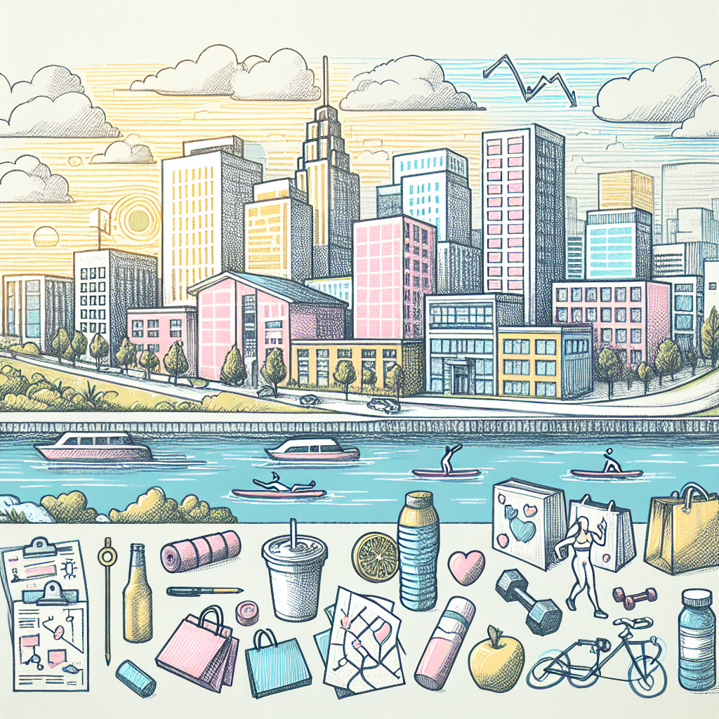 Pastelková ilustrace znázorňující téma: Cvičení a zdraví