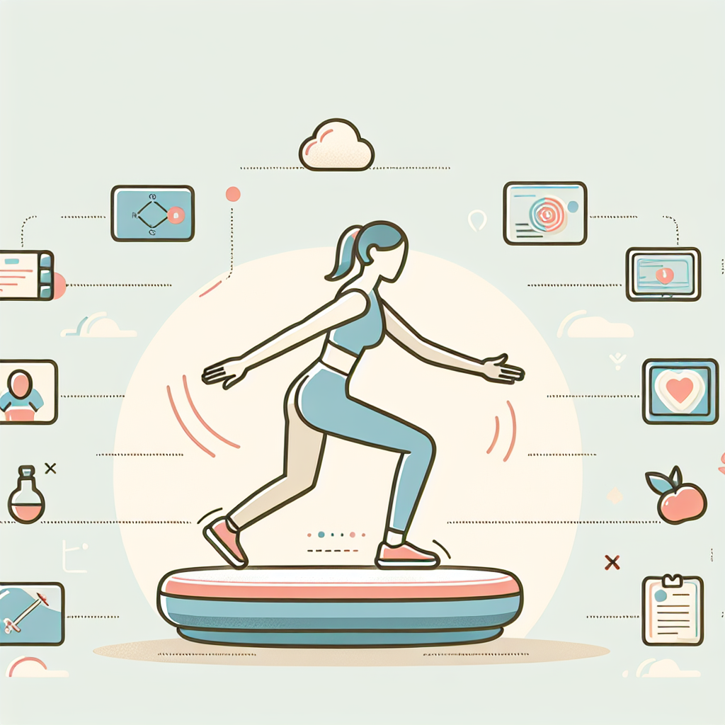 Pastelková ilustrace znázorňující téma: Cvičení a fitness
