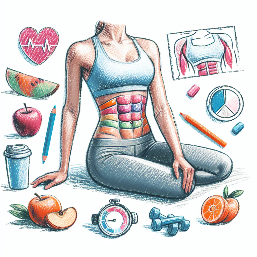 Pastelková ilustrace znázorňující téma: Cvičení a fitness