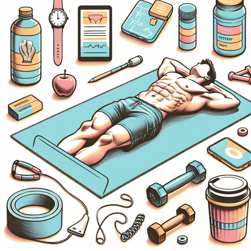 Pastelková ilustrace znázorňující téma: Cvičení a fitness