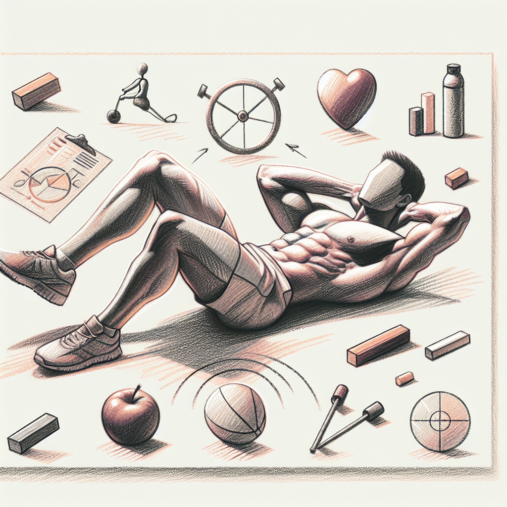 Pastelková ilustrace znázorňující téma: Cvičení a fitness