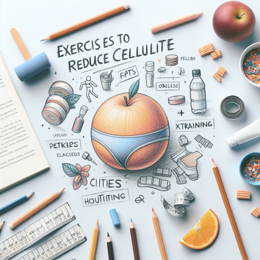 Pastelková ilustrace znázorňující téma: Celulitida