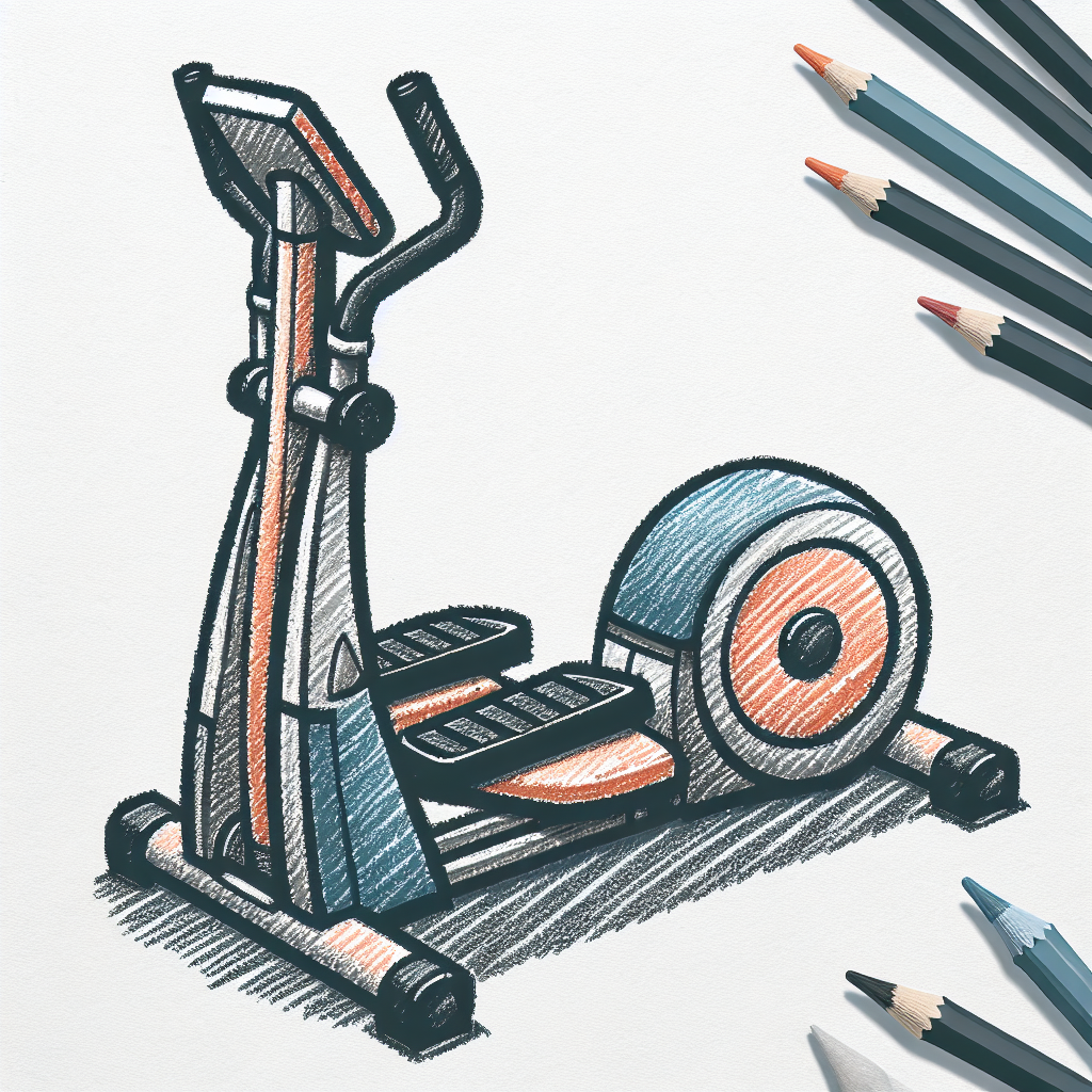 Pastelková ilustrace znázorňující téma: Cvičení a fitness