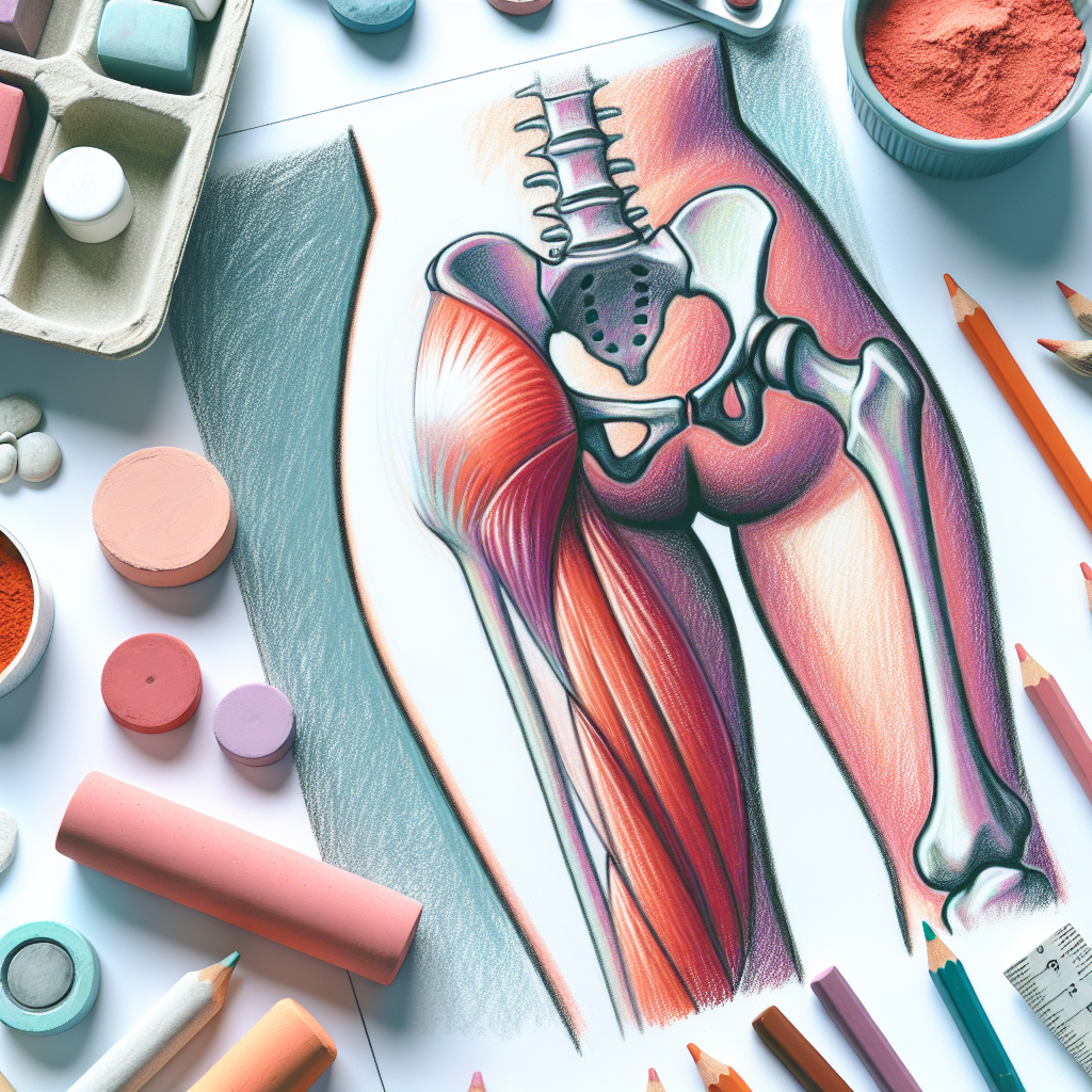 Pastelková ilustrace znázorňující téma: Cvičení a zdraví