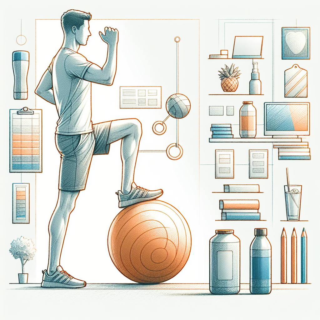 Pastelková ilustrace znázorňující téma: Fitness