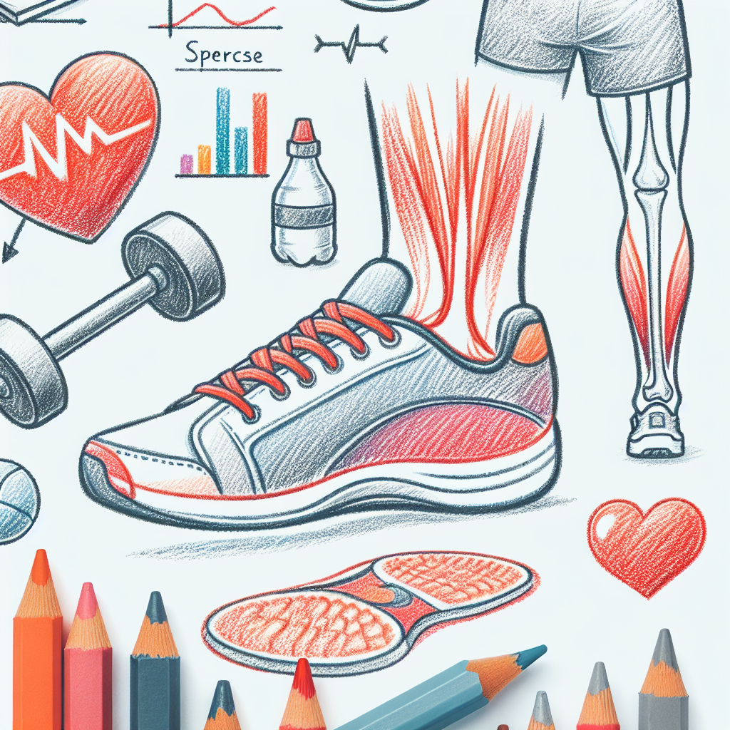 Pastelková ilustrace znázorňující téma: Zdraví a fitness