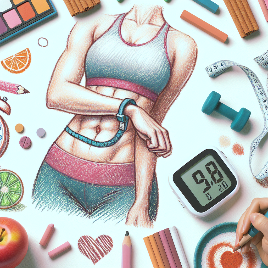 Pastelková ilustrace znázorňující téma: Cvičení