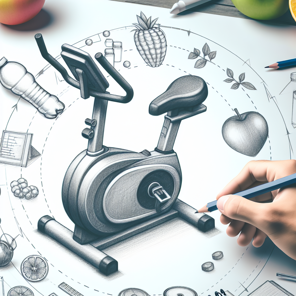Pastelková ilustrace znázorňující téma: Cvičení a fitness